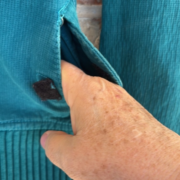 Dougger Teal Corduroy Hooded Jacket with Pocket Detail - Picture 3 of 12